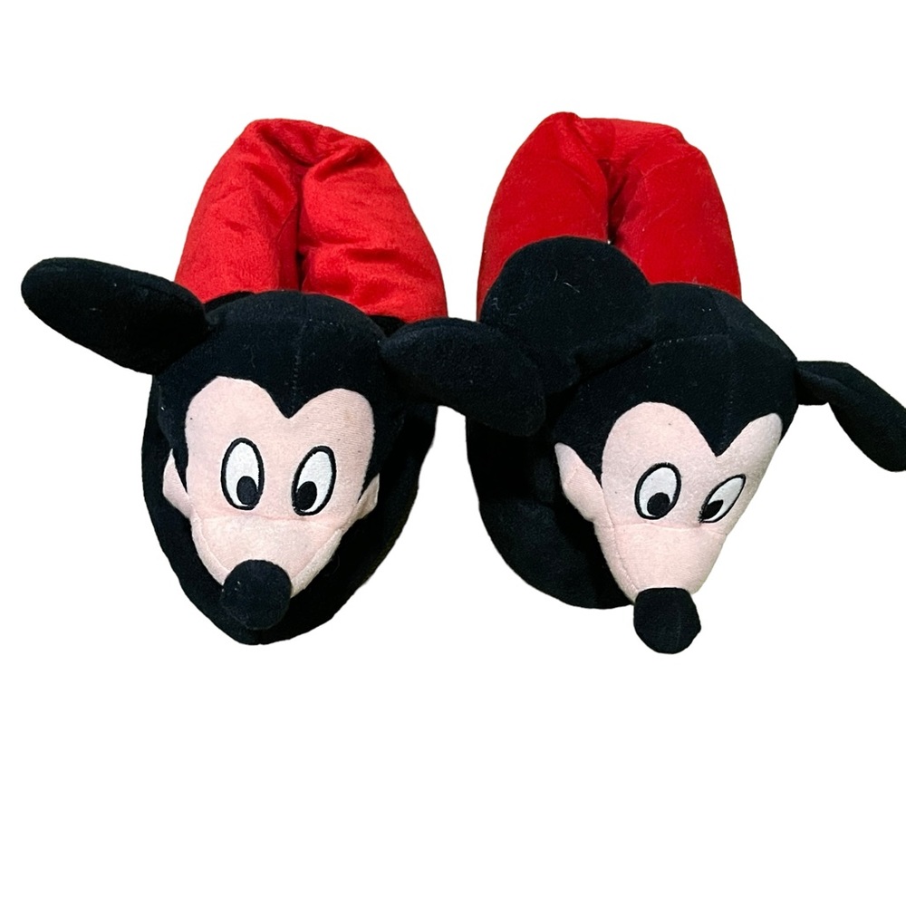 Mickey Mouse Slippers Vintage Size Medium (7/8) Disney